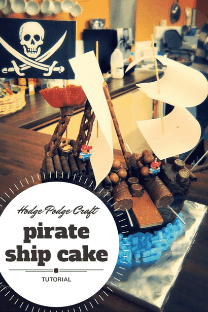 Wie eine einfache peasy Schokolade Piratenschiff-Kuchen zu machen!