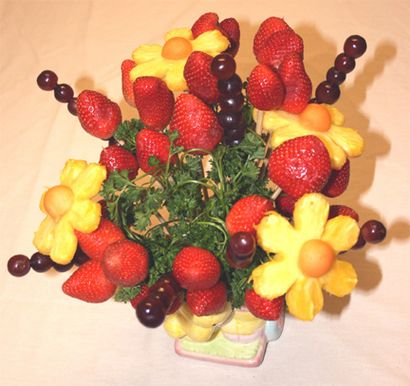 Wie man einen essbaren Früchte Bouquet
