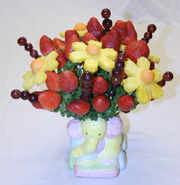 Comment faire un bouquet de fruits comestibles