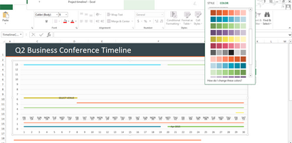 Wie eine Excel-Timeline-Vorlage Stellen