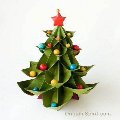 Comment faire un arbre de Noël Origami