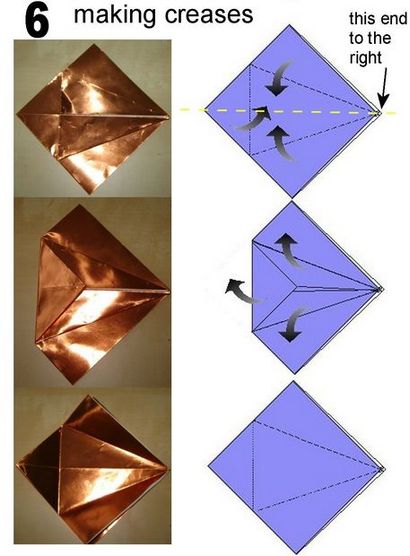 Wie ein Origami Drachen 10 Schritte, um