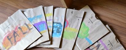 Comment faire un portefeuille de sacs en papier pour les documents scolaires et illustrations, Rhea Lana s