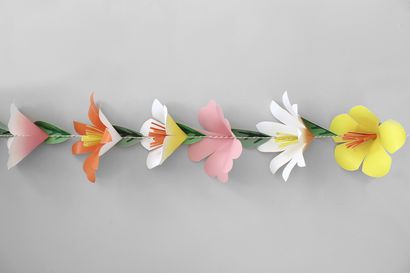 Wie man eine Papierblume Garland, Spoonflower Blog