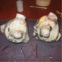 Comment faire un papier mâché tête Marionnettes 7 étapes (avec photos)