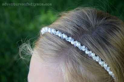 Wie man eine Perle und Kristall Stirnband - Abenteuer eines DIY Mom