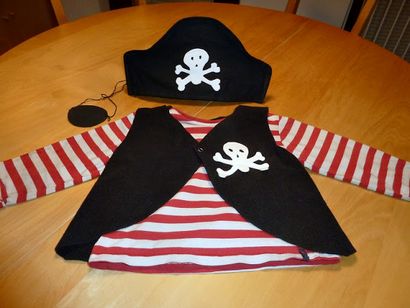 Comment faire un costume de pirate pour les enfants - dernière minute Bricolage - Applegreen Cottage