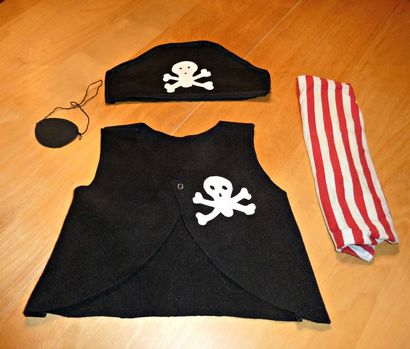 Comment faire un costume de pirate pour les enfants - dernière minute Bricolage - Applegreen Cottage