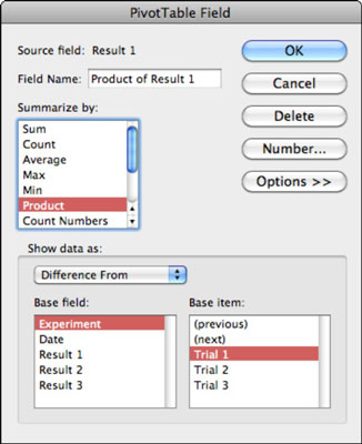 Wie man eine Pivot-Tabelle in Excel für Mac 2011 Stellen