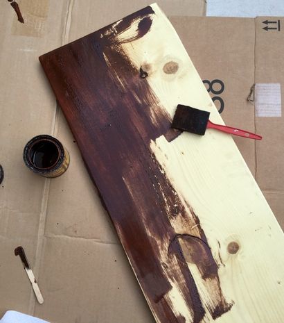 Comment faire un coup d'oeil planche de bois brut rustique