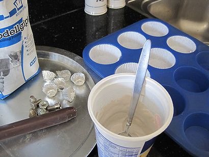 Comment faire un petit gâteau en plâtre bougeoir