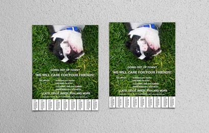 Wie man einen Purrfect Pet Sitting Flyer Machen