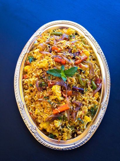 Wie man einen Schnell Restaurant Stil Gemüse Biryani Stellen