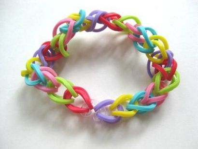 Comment faire un arc-en-Loom Rubber Band Bracelet