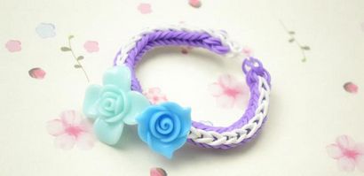 Comment faire une croix Double Rose Loom Bracelet avec des bandes élastiques