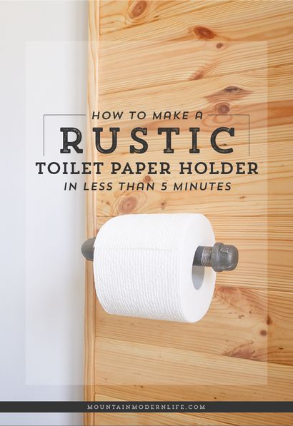 Comment faire une toilette rustique Porte-papier