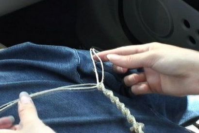 Comment faire un simple macramé - Bracelet (ou collier) 7 étapes (avec photos)