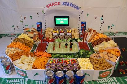 Wie man einen Snack Stadion für Super Bowl machen