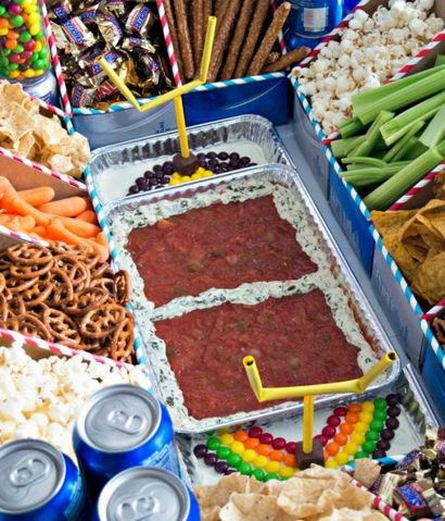 Wie man einen Snack Stadion für Super Bowl machen