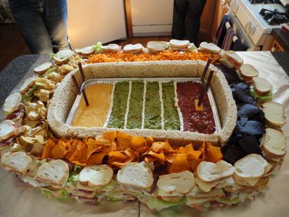 Wie man einen Snack Stadion für Super Bowl machen