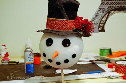 Wie man einen Schneemann Baum-Deckel machen, Künstler Stephanie Weaver