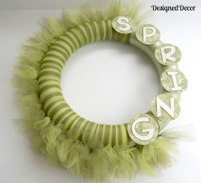 Wie ein Frühlings Tulle Kranz machen! Entwickelt Decor