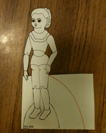 Comment faire un stand pour l'une des poupées de papier - Papier Personas minces
