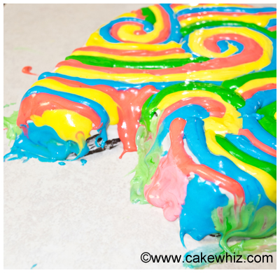 Comment faire un gâteau shirt Tie Dye