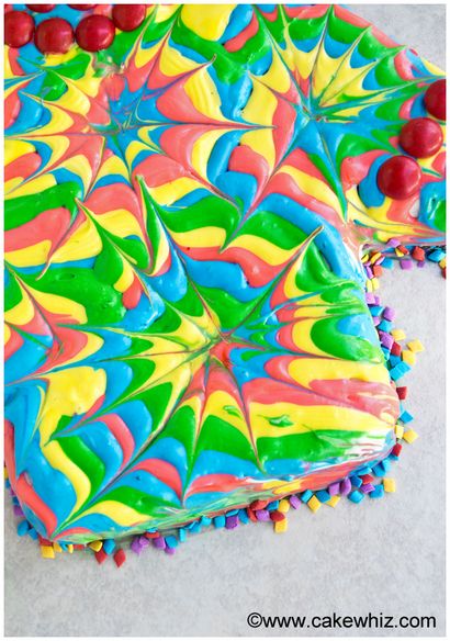 Comment faire un gâteau shirt Tie Dye