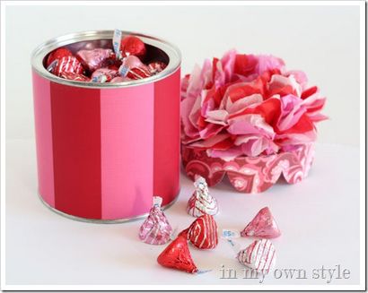 Comment faire un papier tissu Fleur Valentine Gift Box - In My Own Style de