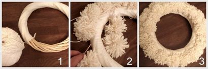 Comment faire une laine Pom Pom Couronne - Garland un knock-off Anthropologie