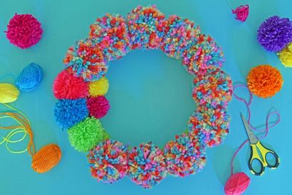 Comment faire une couronne de fleurs de fil Pom-Pom pour toutes les occasions