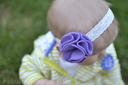 Comment faire bébé Bandeaux satin et de fleurs en feutre, bricolage pour les bébés