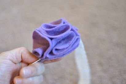 Comment faire bébé Bandeaux satin et de fleurs en feutre, bricolage pour les bébés