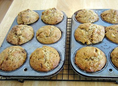 Wie man Banana Nut Haferflocken Muffins machen