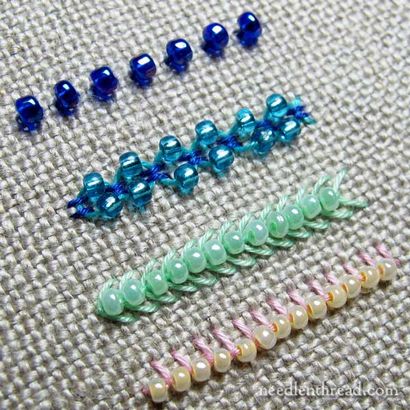 Comment faire des perles points de broderie - Bricolages simples