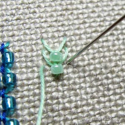 Comment faire des perles points de broderie - Bricolages simples