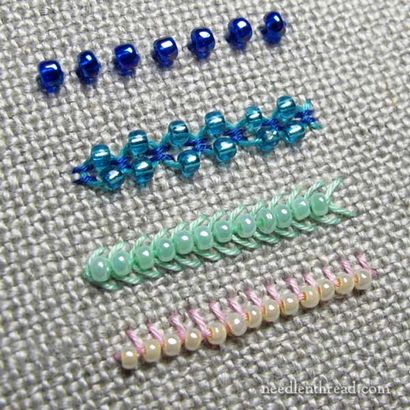 Comment faire des perles points de broderie - Bricolages simples