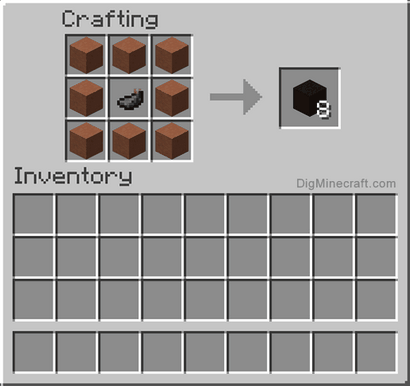 Comment faire en terre cuite noire dans Minecraft