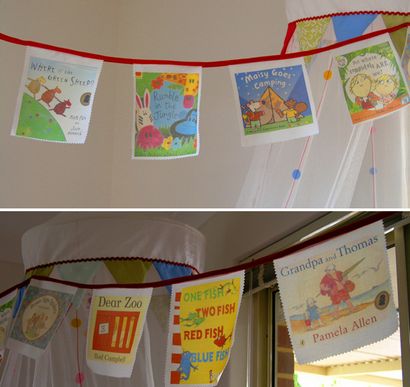 Comment faire Book Cover Bunting, Childhood101