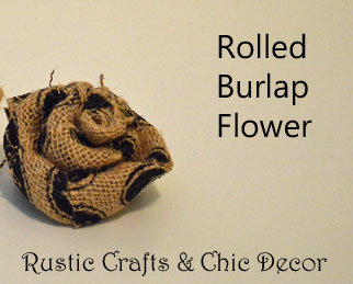 Comment faire Burlap fleurs, artisanat rustique - Décor chic