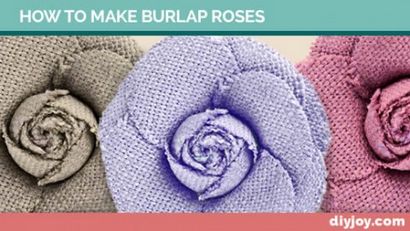 Comment faire Burlap Roses - DIY Joy