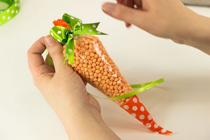 Wie man Karotte Treat Taschen - Easy Ostern Craft, Delights Partei Blog