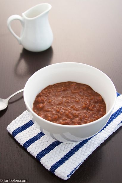 Comment faire Champorado (porridge de riz au chocolat), Junblog