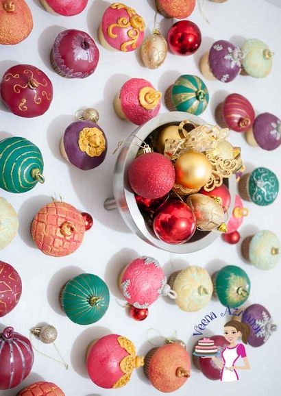 Comment faire l'ornement de Noël - Petits gâteaux parfaits vacances Treats - Veena Azmanov