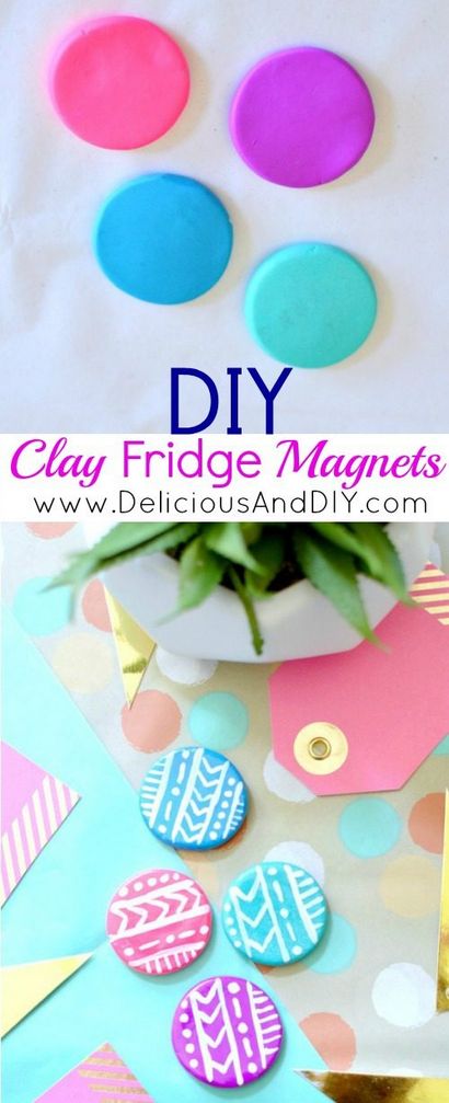 Comment faire Clay aimants pour réfrigérateur - Le Crafty Blog Stalker