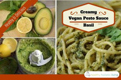 Wie man Creamy Vegan Pesto-Sauce Avocado Mit