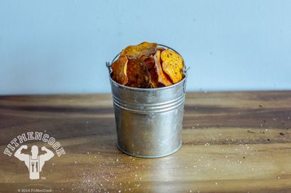 Comment faire croustillant au chips de patates douces, Fit hommes Faire cuire