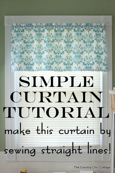 Comment faire des rideaux Un super simple tutoriel de couture en ligne droite - Le Cottage Chic Pays