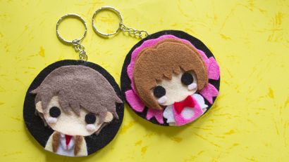 Wie man DIY Anime Keychain mit Filz (NO SEW)